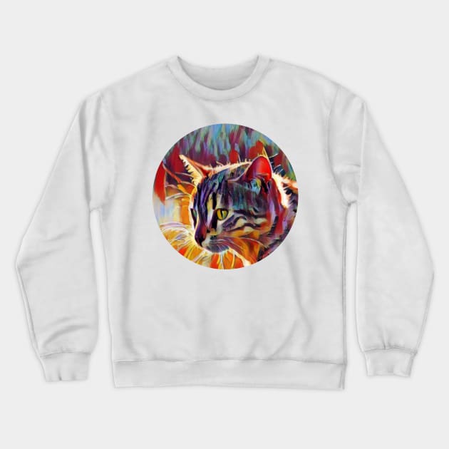 Catlike floppy cat Crewneck Sweatshirt by GoranDesign